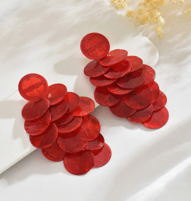 Elegant Luxury Grape Tassel Drop Earring (10 Sets) - Image 4