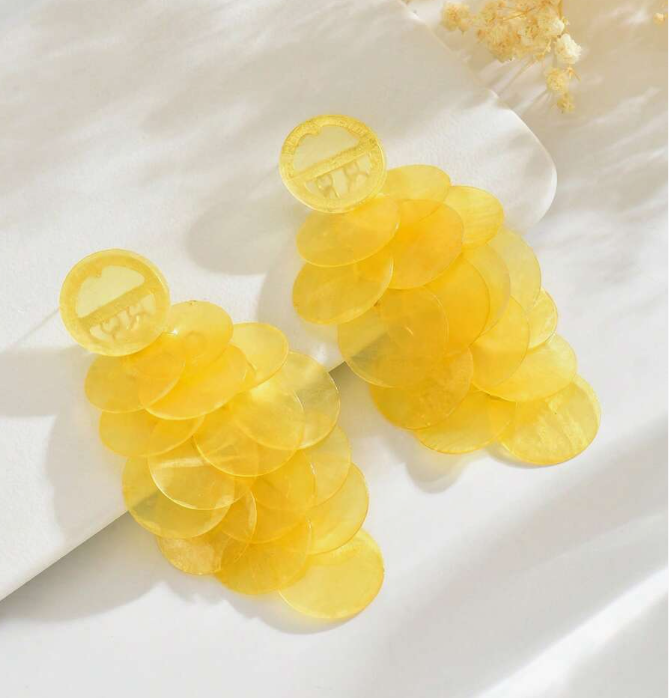 Elegant Luxury Grape Tassel Drop Earring (10 Sets) - Image 3