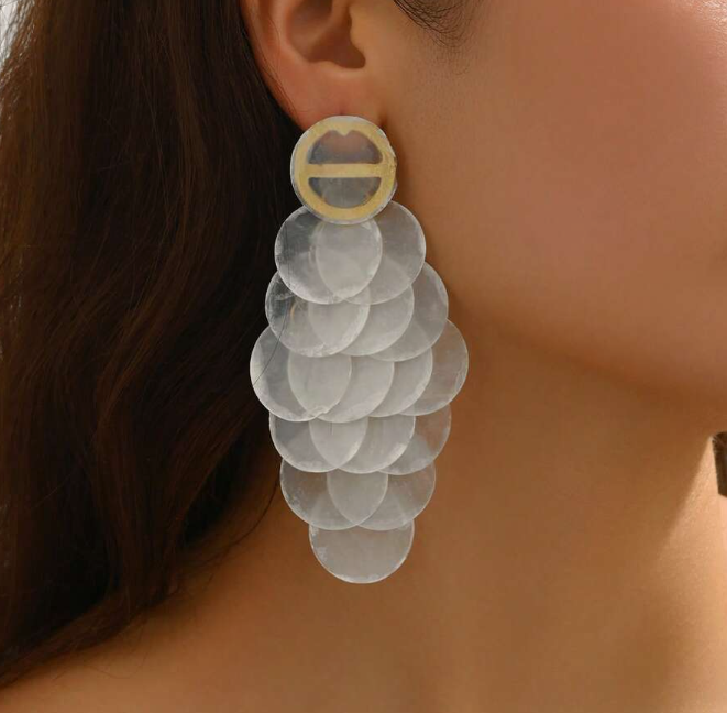 Elegant Luxury Grape Tassel Drop Earring (10 Sets) - Image 2