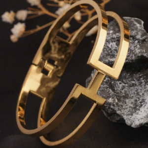 Stainless Steel Hollow Bangle Bracelet (10 Sets)