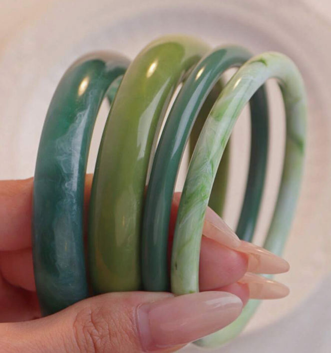 sj25040958518128128 green 4pcs Set Elegant Vintage Style Bracelet (10 Sets) - Image 13