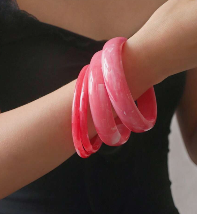 sj25040958518128128 hotpink 4pcs Set Elegant Vintage Style Bracelet (10 Sets) - Image 14