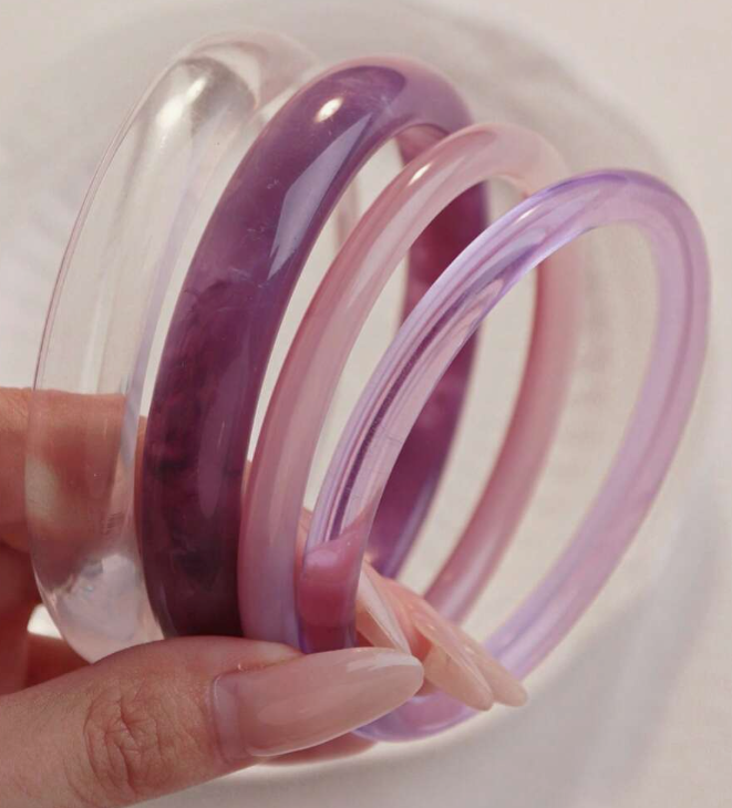 sj25040958518128128 purple 4pcs Set Elegant Vintage Style Bracelet (10 Sets) - Image 4