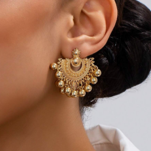 Vintage Hollow Fan-Shaped Bohemian Style Tassel Earring (10 Sets)