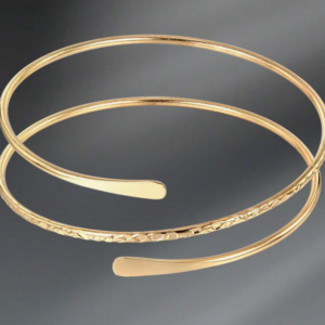 CIZME Gold Double Ring Arm Cuff (10 Sets)