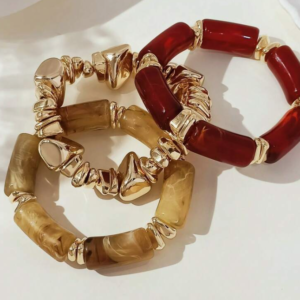 3pcs/set Fashionable Vintage Beaded Bracelet (10 Sets)