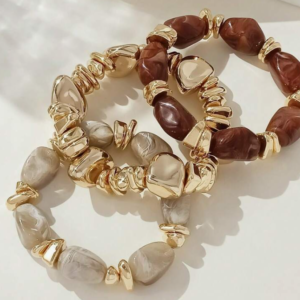 3pcs/set Fashionable Vintage Beaded Bracelet (10 Sets)