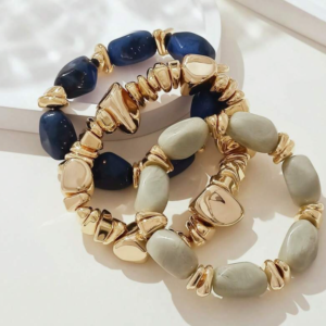 3pcs/set Fashionable Vintage Beaded Bracelet (10 Sets)