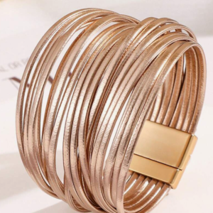 Bohemian Style PU Leather Multi-Layer Bracelet (10 Sets)