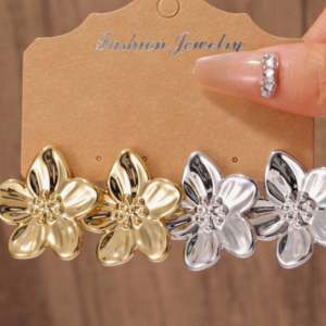 4pcs Minimalist Floral Earring Set B (10 Sets)