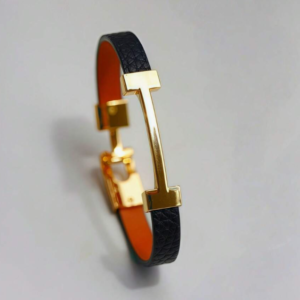 Fashionable Gold Letter Leather Bracelets (10 Sets)