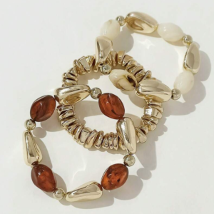 3pcs/set Fashionable Vintage Beaded Bracelet (10 Sets)