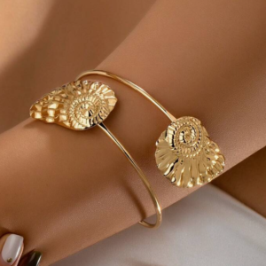 Fashionable Vintage Metallic Gold Seashell Arm Band (10 Sets)