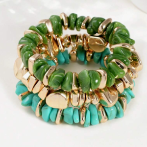 3pcs/set Fashionable Vintage Beaded Bracelet (10 Sets)