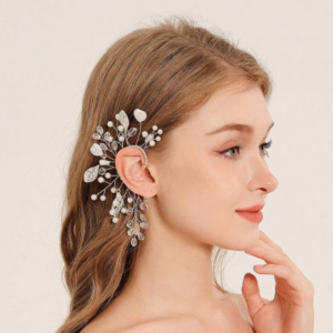 Right Ear Heart-Shaped Pearl Decor Fashion Earring (10 Sets)