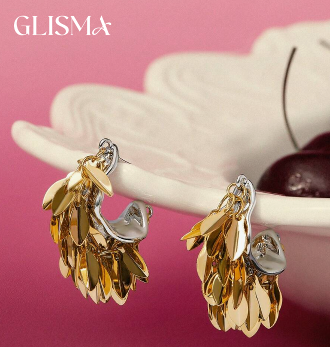 Glisma Leaf Tassel Earring (10 Sets)