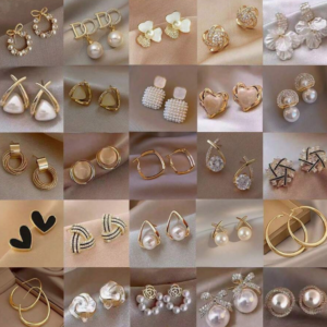 10 Pairs Luxury Faux Pearl Dangle Earring (10 Sets)