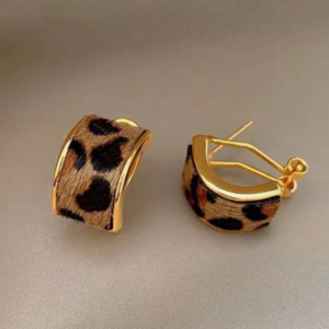 Fashionable Leopard Print Earring (10 Sets)
