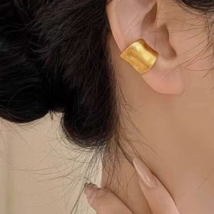 Minimalist Curved Design Ear Cuff Double Hoop Earring (10 Sets)