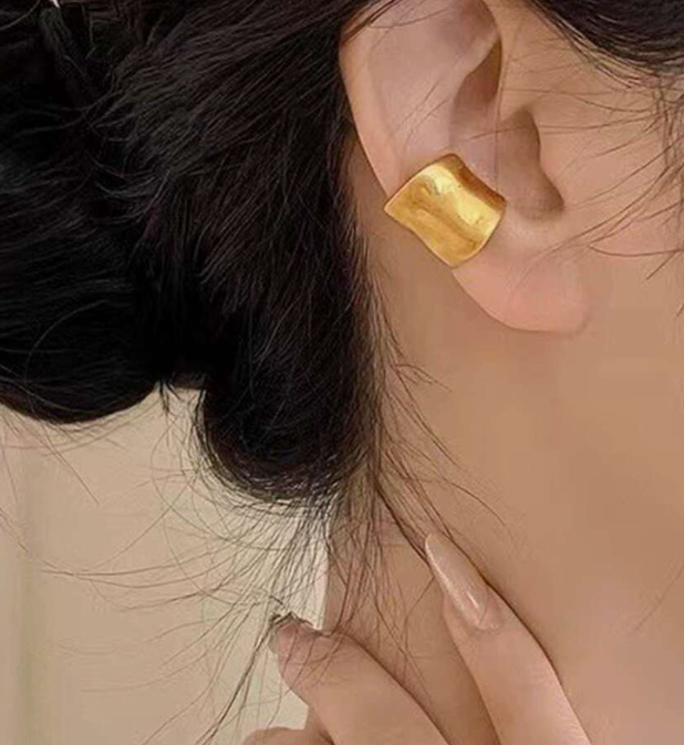 Minimalist Curved Design Ear Cuff Double Hoop Earring (10 Sets)