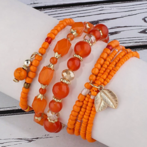 4pcs/set Bohemian Style Beaded Bracelet (10 Sets)