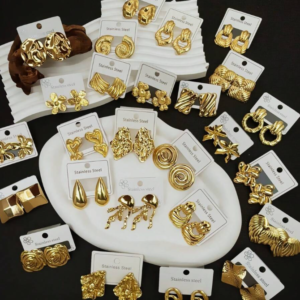 18pcs Assorted 304 Stainless Steel Earring (5 Sets)