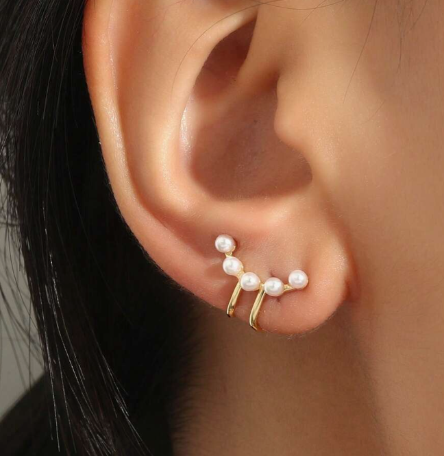 Faux Pearl Clip-On Earring (10 Sets)