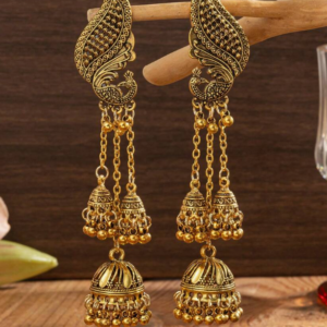 Long Chain with Multiple Bell Jewelry Earring (10 Sets)