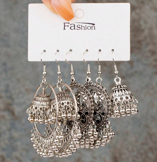 3 Pairs Bohemian Styled Drop Earring (10 Sets) - Image 3