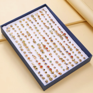 100 Pairs/Set Random Style Stud Earring (10 Sets)