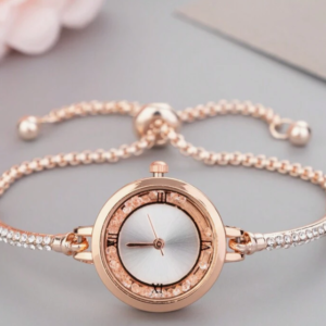 Women's Fashionable Casual Beaded Quartz Watch (10 Sets)