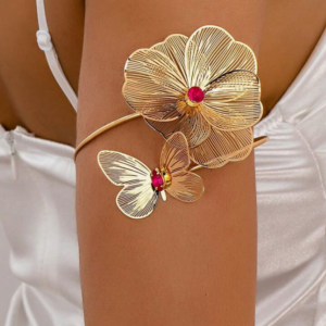 Vintage Elegant Hollow Floral Cuff Armband (10 Sets)