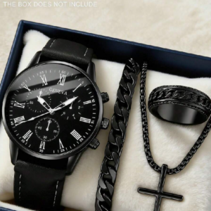 4pcs Minimalist Casual Men's Quartz Watch for Men (10 Sets)
