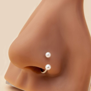Fashion Faux Pearl Decor Nose Cuff (10 Pieces)