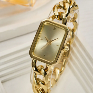 Ladie's Stainless Steel Chain Watch Bracelet (10 Pieces/Color)