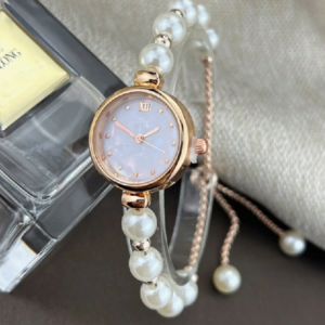 Women's Pearl Beaded Drawstring Alloy Watch (10 Pieces/Color)