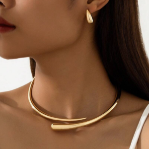 Stylish Stud Collar & Waterdrop Earring Jewelry Set (10 Sets)