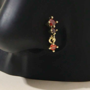 14K Gold Plated Minimalist Crystal Nose Bud (10 Pieces)