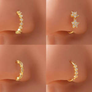 4pcs Minimalist Fashion Nose Rings & Studs (10 Sets)