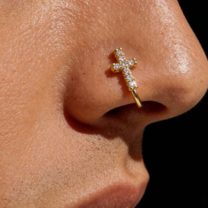 Fashion Cross Nose Ring (10 Pieces)
