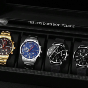 4pcs Casual Business Men's Quartz Watches (10 Sets)