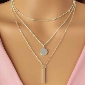 3pcs Casual Versatile Pendant Necklace (10 Sets)