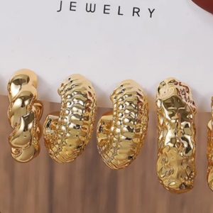 resin earring vintage style (10 pieces)