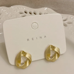 new style geometric earring twisted triangle (10 pieces)