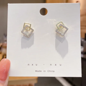 new style geometric earring square geometric (10 pieces)