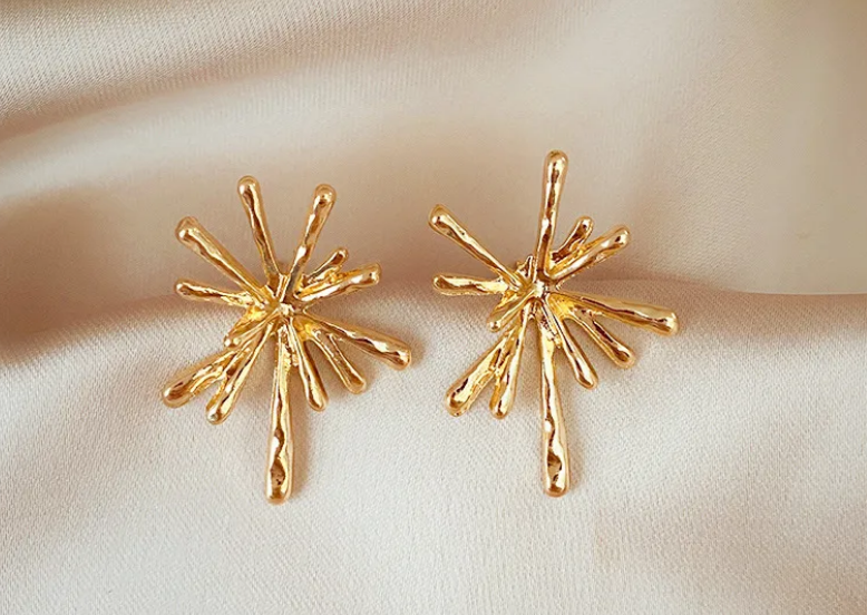 new geometric earring irregular gold (10 pieces) new geometric earring irregular gold (10 pieces)