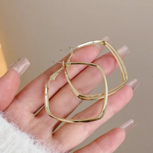 new geometric earring hollow square (10 pieces)