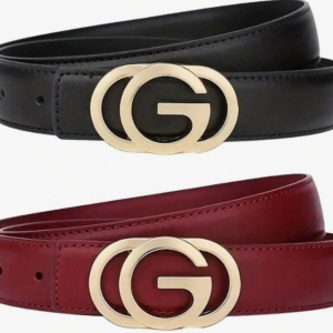 vintage style black pu leather belt (10pcs in set)