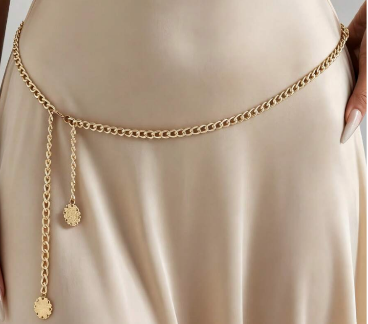 women's minimalist adjustable waist chain (10 pieces) women's minimalist adjustable waist chain (10 pieces)